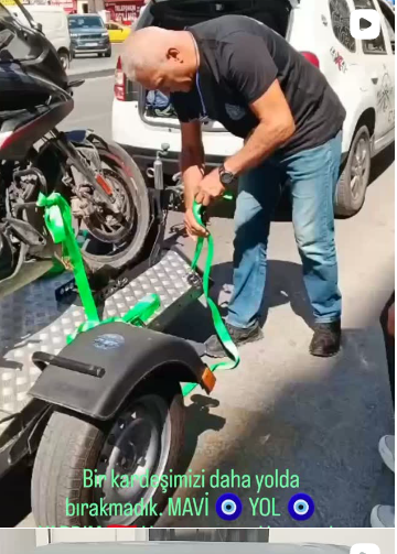 Mavi Yol Yardım Instagram paylaşımı