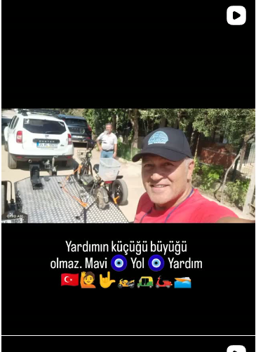 Mavi Yol Yardım Instagram paylaşımı