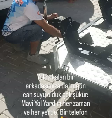 Mavi Yol Yardım Instagram paylaşımı
